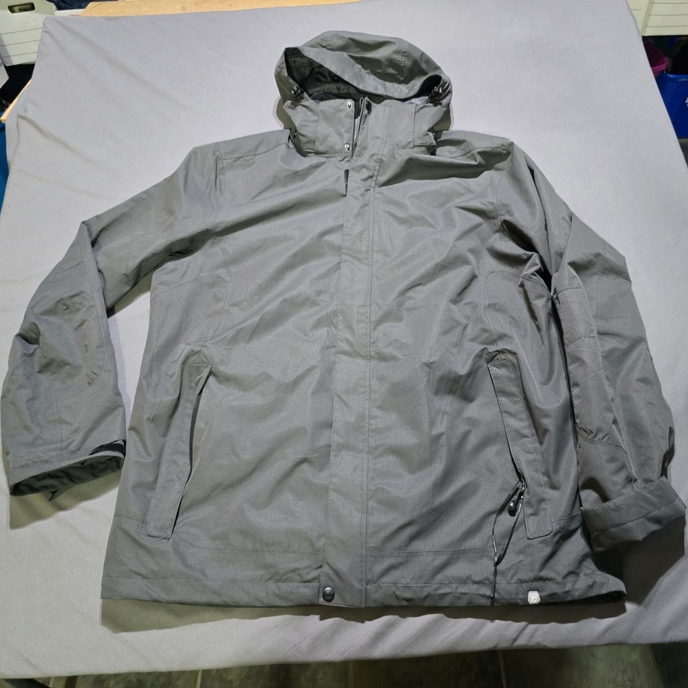 Killtec Jacket Mens 3XL Grey All Terrain Waterproof Breathable Hooded coat